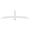 Ekena Millwork Bellingham Architectural Grade PVC Gable Bracket, 96"W x 28"H x 2"D x 6"F, 7/12 Pitch GBP096X28X0206BEL00 - alternate 5